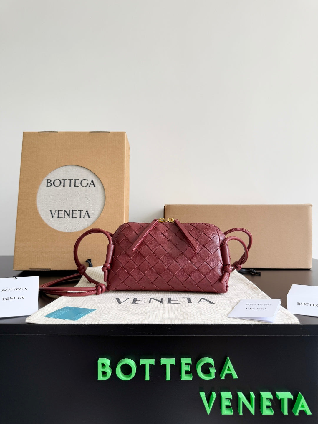 Bottega Veneta Red & Black Designer Handbag Edition 4