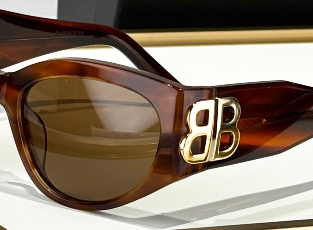 Balenciaga BB0324SK Black & Rose Gold Designer Sunglasses 55-19-135 Edition 2 - detail image 6