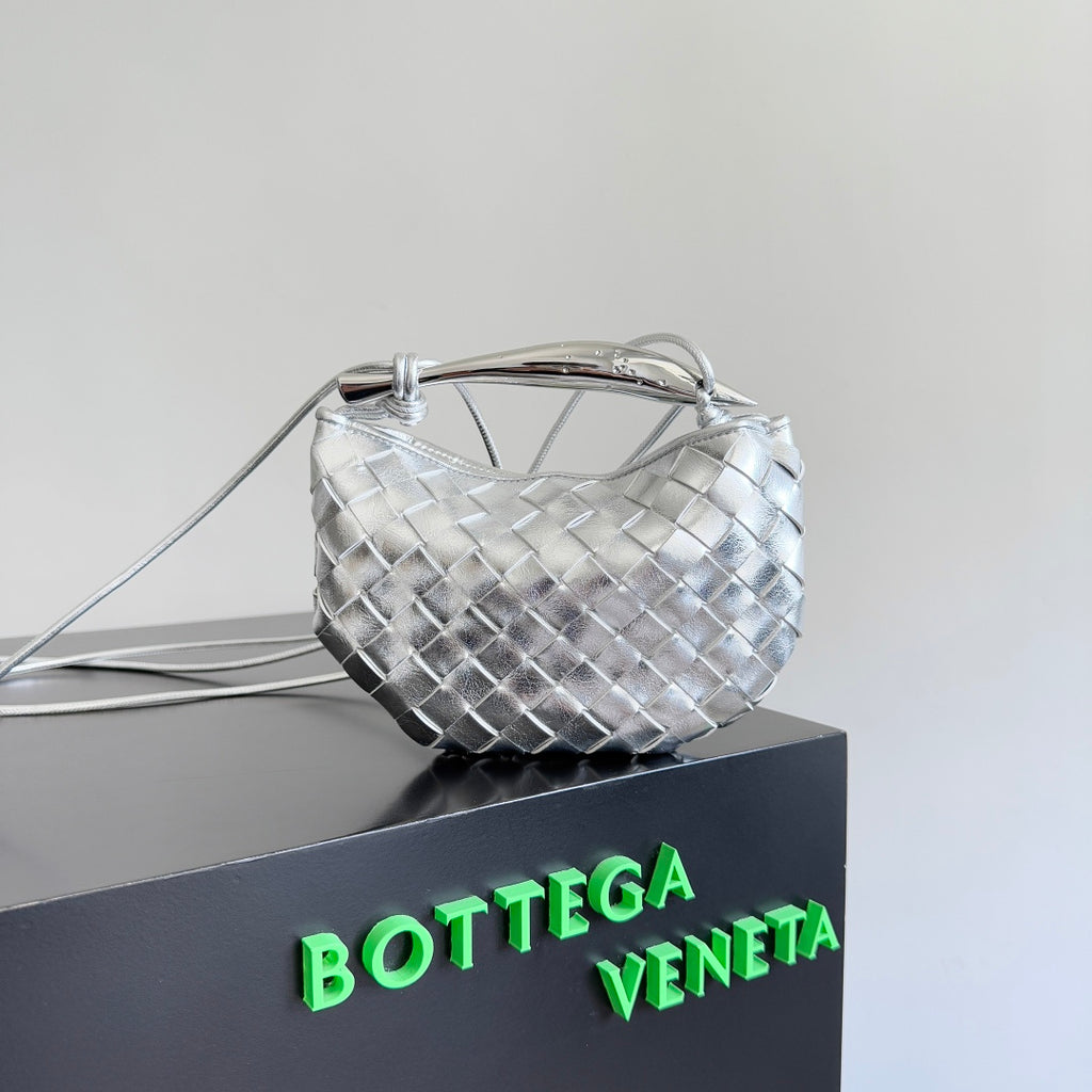 Bottega Veneta 744267 Silver Mini Bag