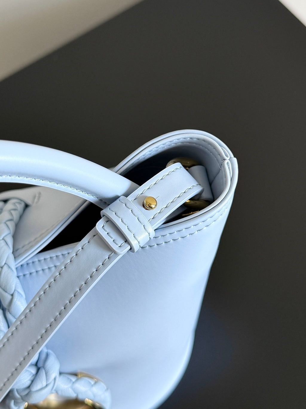 Bottega Veneta 815244 Black Bucket Bag - detail image 7