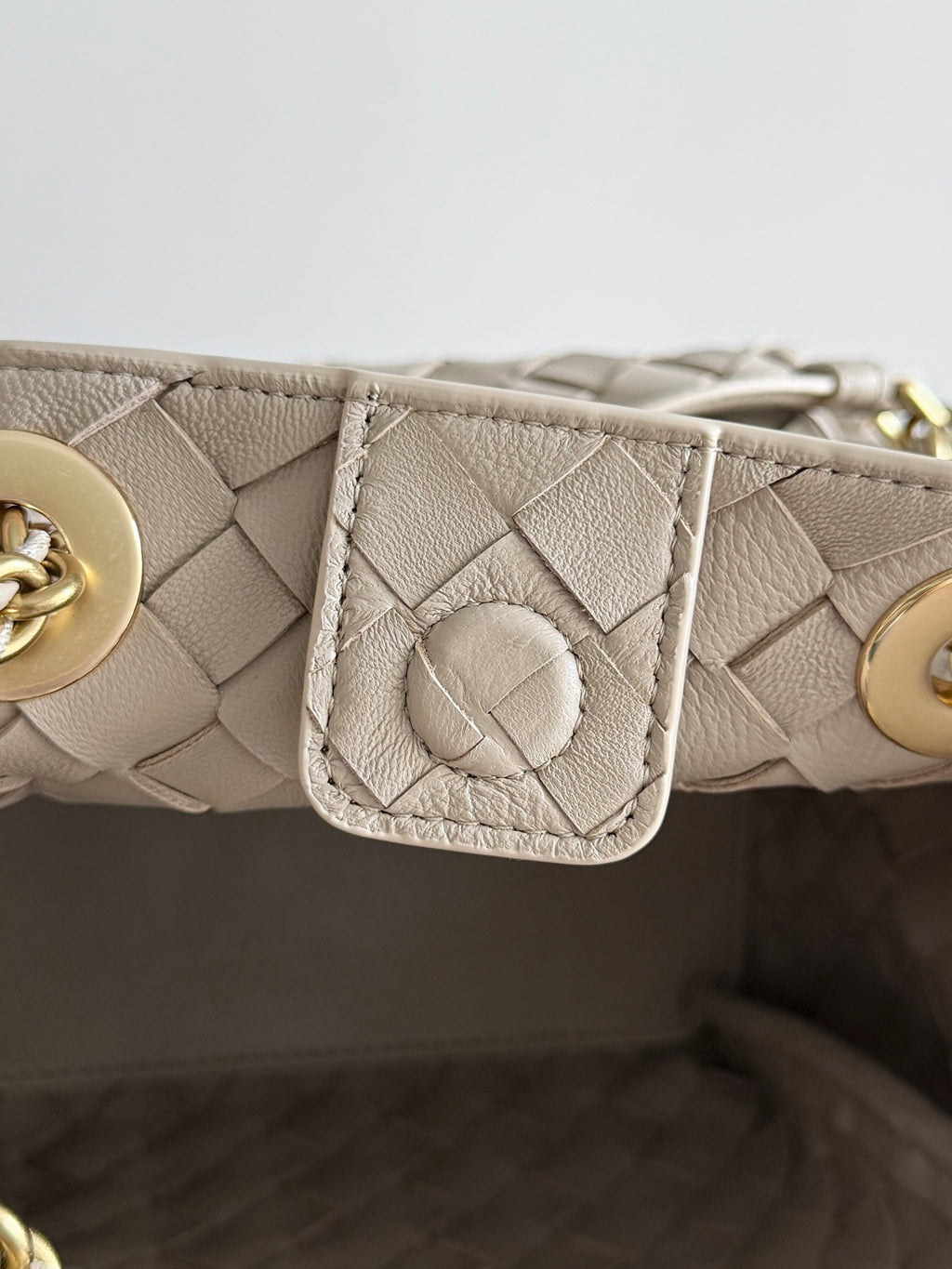 Bottega Veneta 817175 Silver Chain Bag - detail image 6