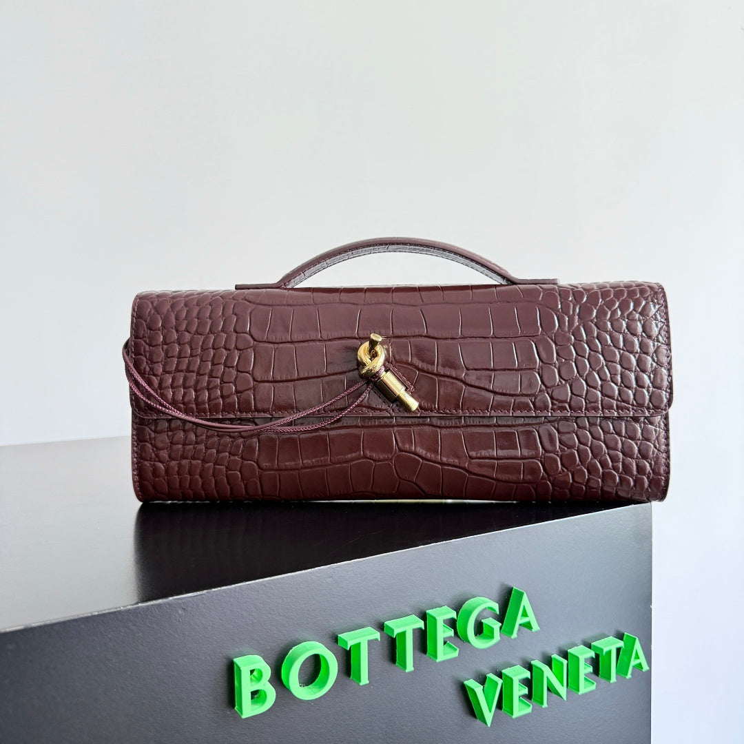 Bottega Veneta 741511 Black & Red Designer Handbag
