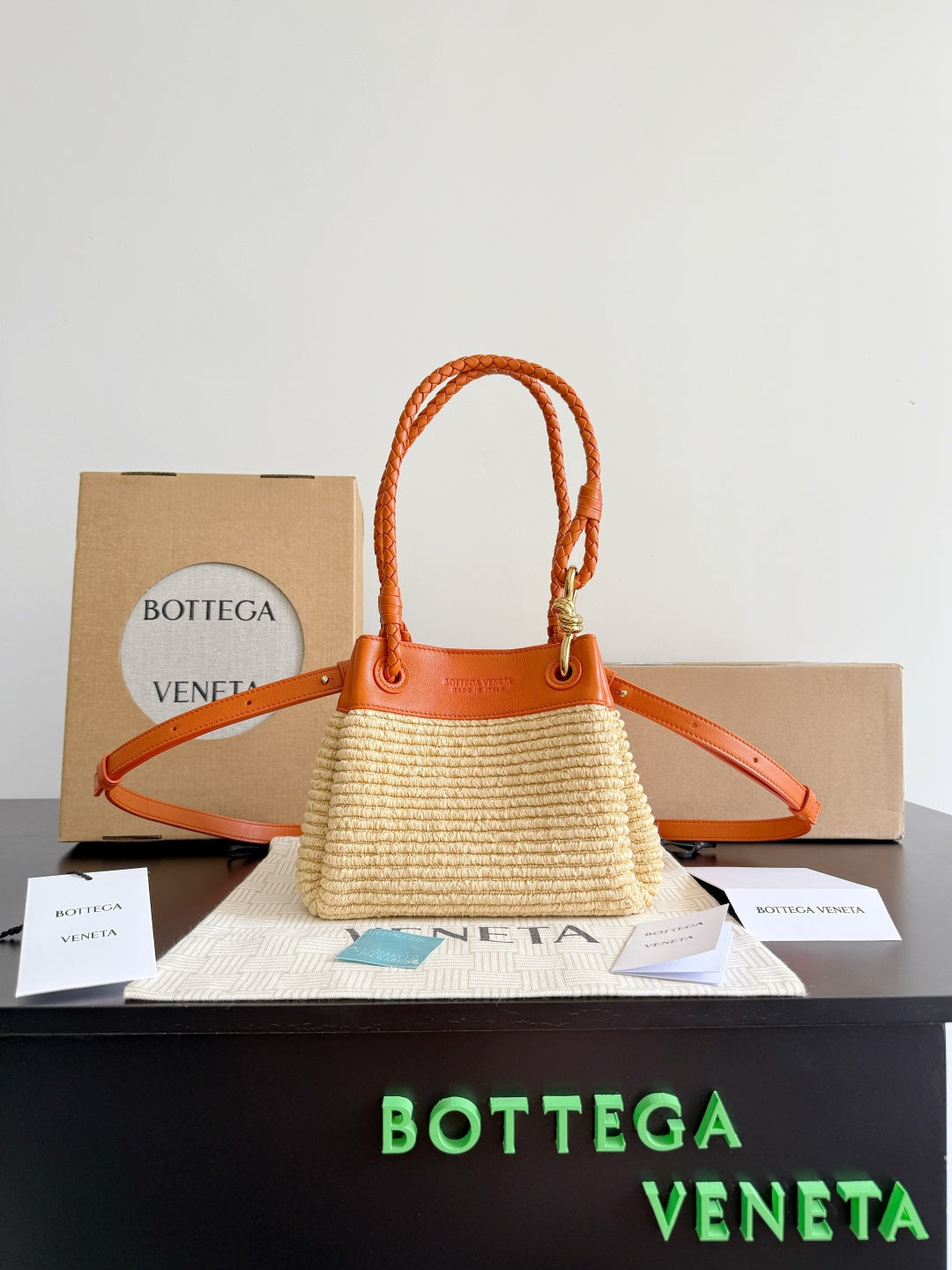 Bottega Veneta Orange Designer Wallet Edition 2