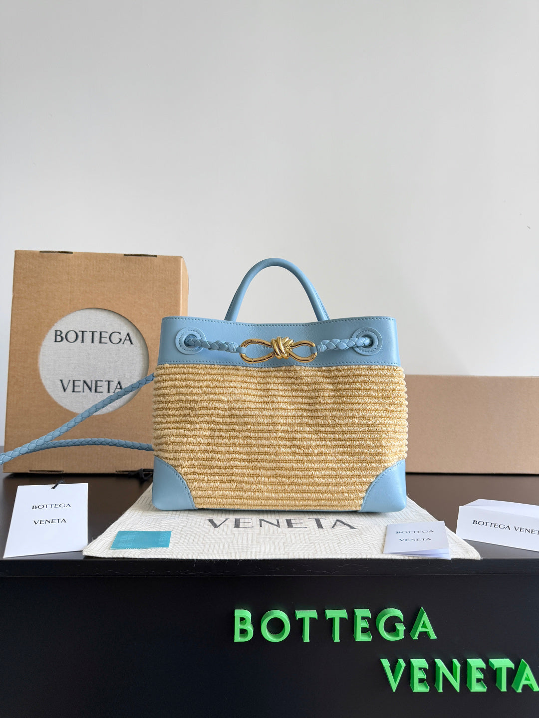 Bottega Veneta Light Blue & Blue Designer Wallet Edition 2