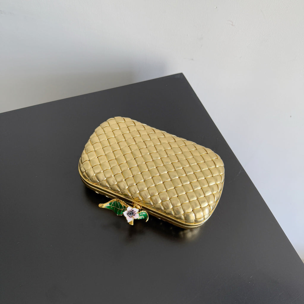 Bottega Veneta 826183 Gold Designer Handbag - detail image 8