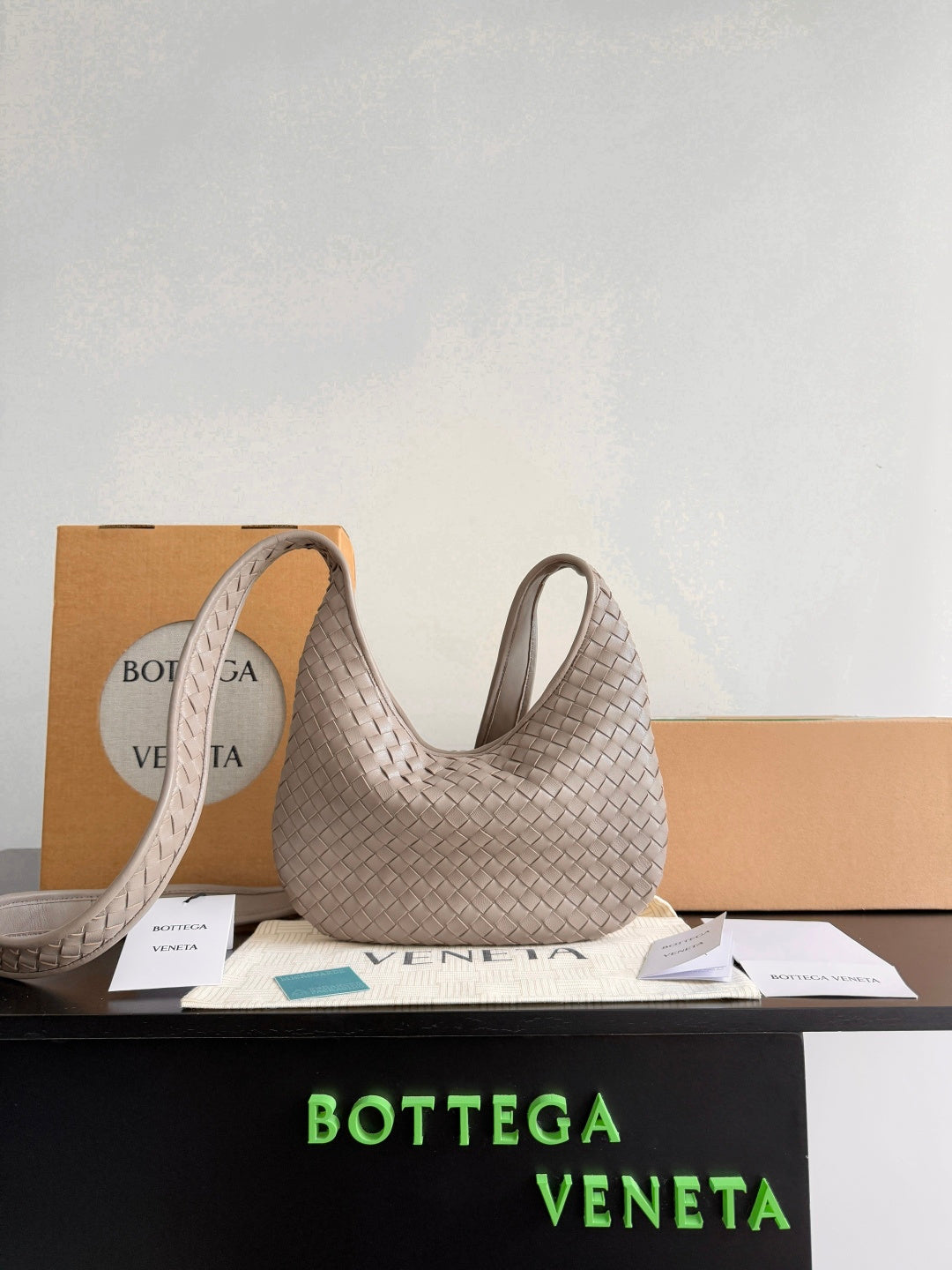 Bottega Veneta Gray Designer Handbag Edition 20