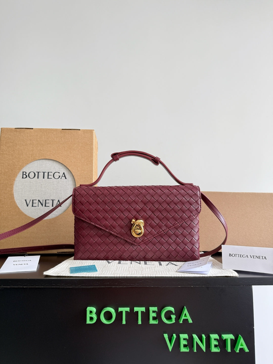 Bottega Veneta Red & Black Designer Handbag Edition 3