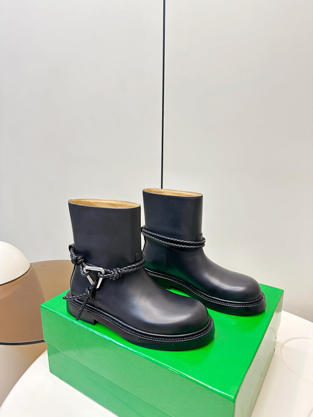 Bottega Veneta Black & Green Designer Shoes EU 35-40 - detail image 2
