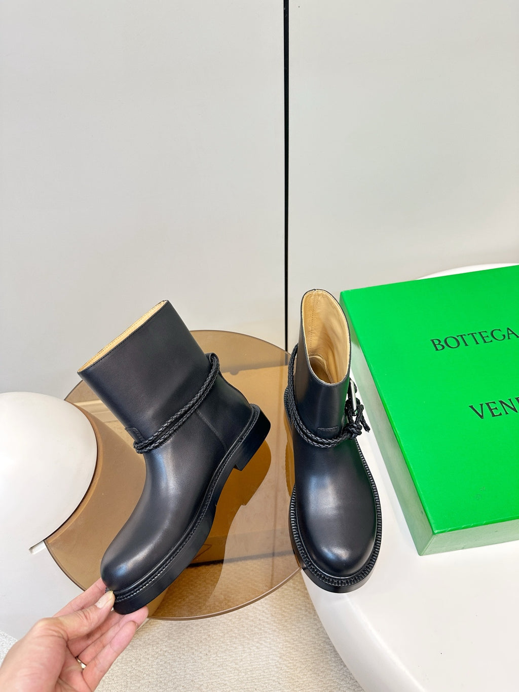 Bottega Veneta Black & Green Designer Shoes EU 35-40 - detail image 5