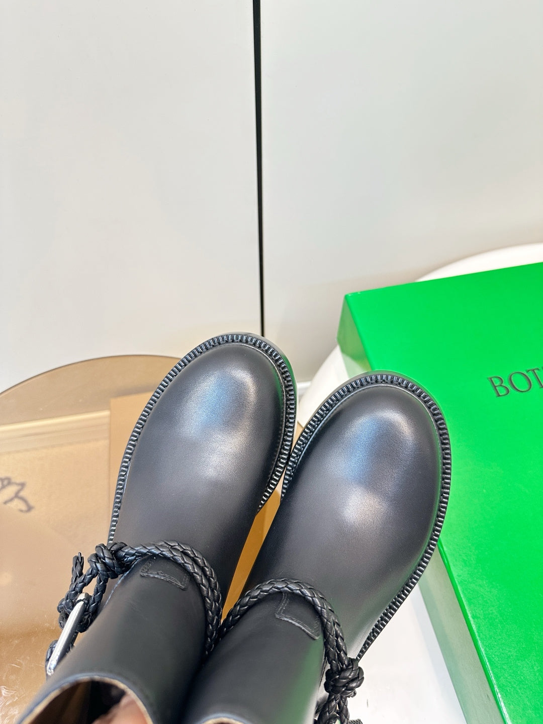 Bottega Veneta Black & Green Designer Shoes EU 35-40 - detail image 7