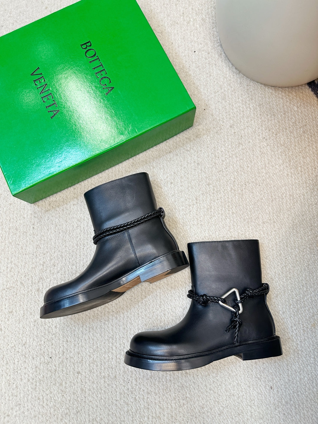 Bottega Veneta Black & Green Designer Shoes EU 35-40 - detail image 9