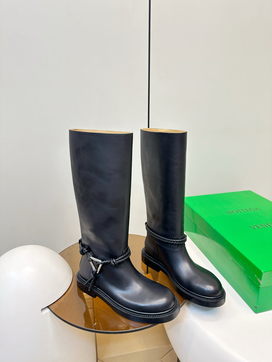 Bottega Veneta 40.41.42 Black & Green Boots EU 35-40 - detail image 2