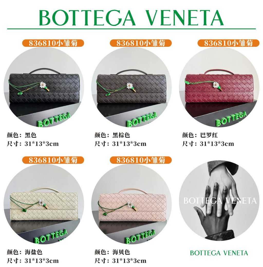 Bottega Veneta Black Designer Handbag Edition 569