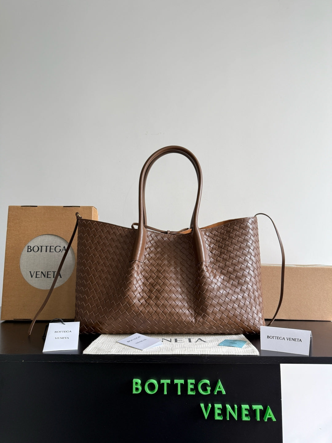 Bottega Veneta Black & Brown Designer Handbag Edition 14