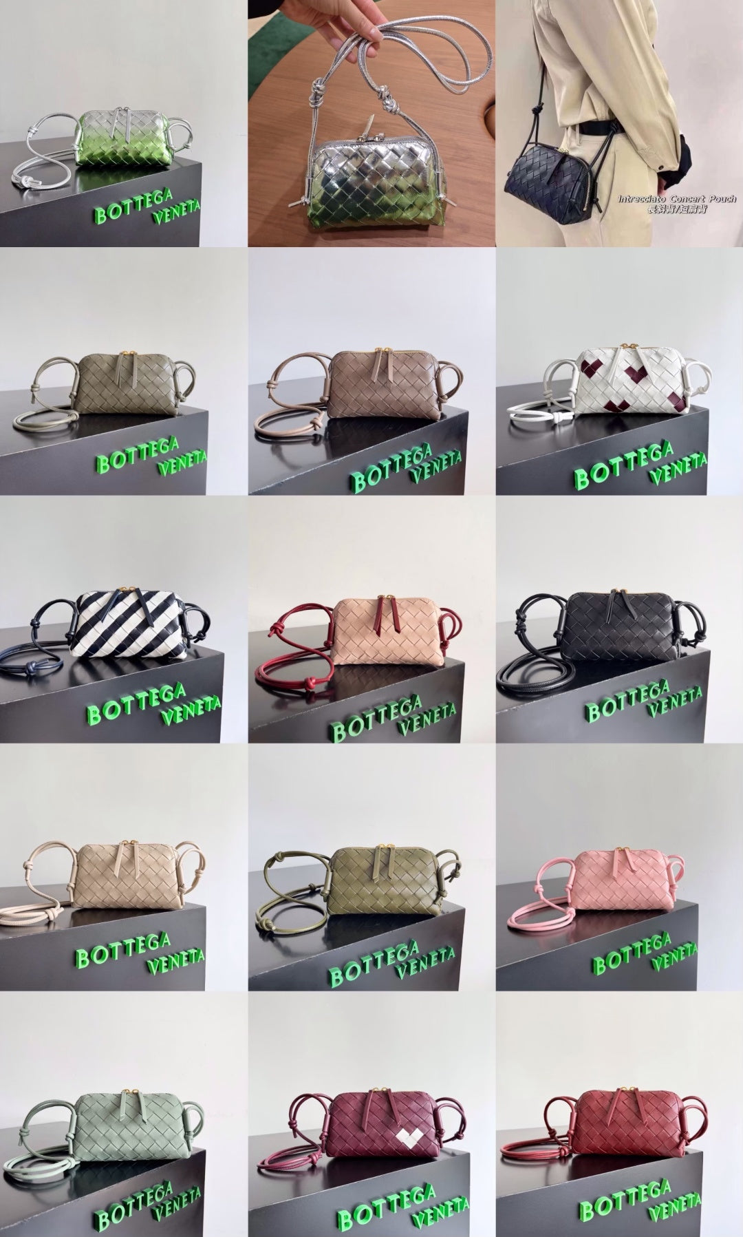 Bottega Veneta Silver Designer Handbag Edition 49