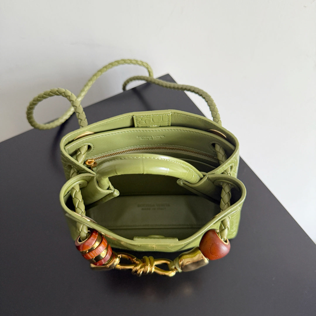 Bottega Veneta 777614 Olive Green Mini Bag - detail image 9