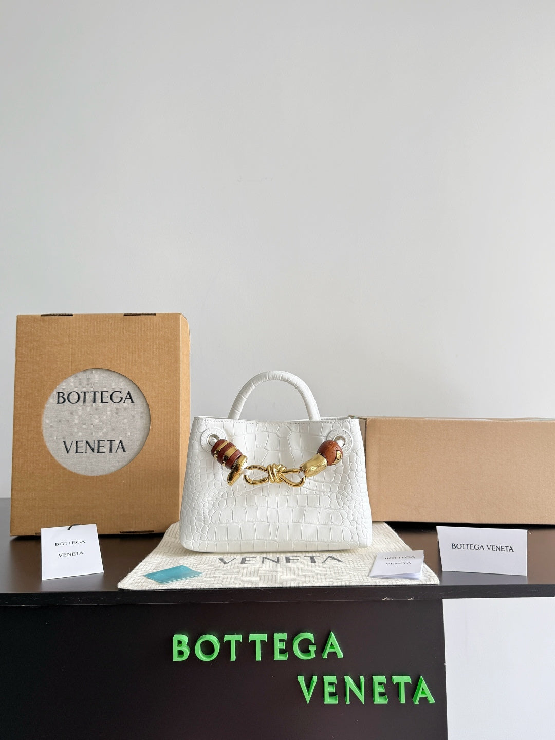 Bottega Veneta White Designer Handbag Edition 12