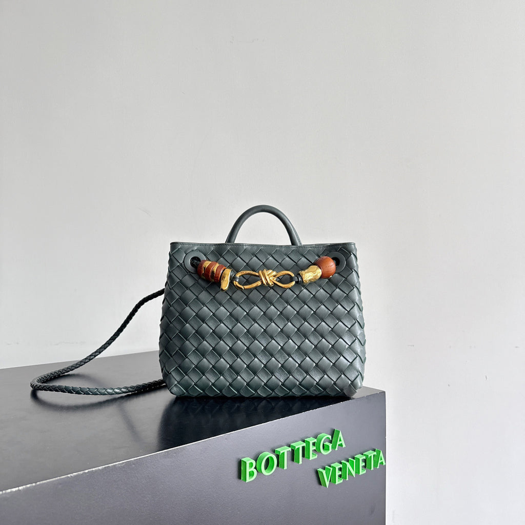 Bottega Veneta 743568 Dark Green & Green Designer Handbag
