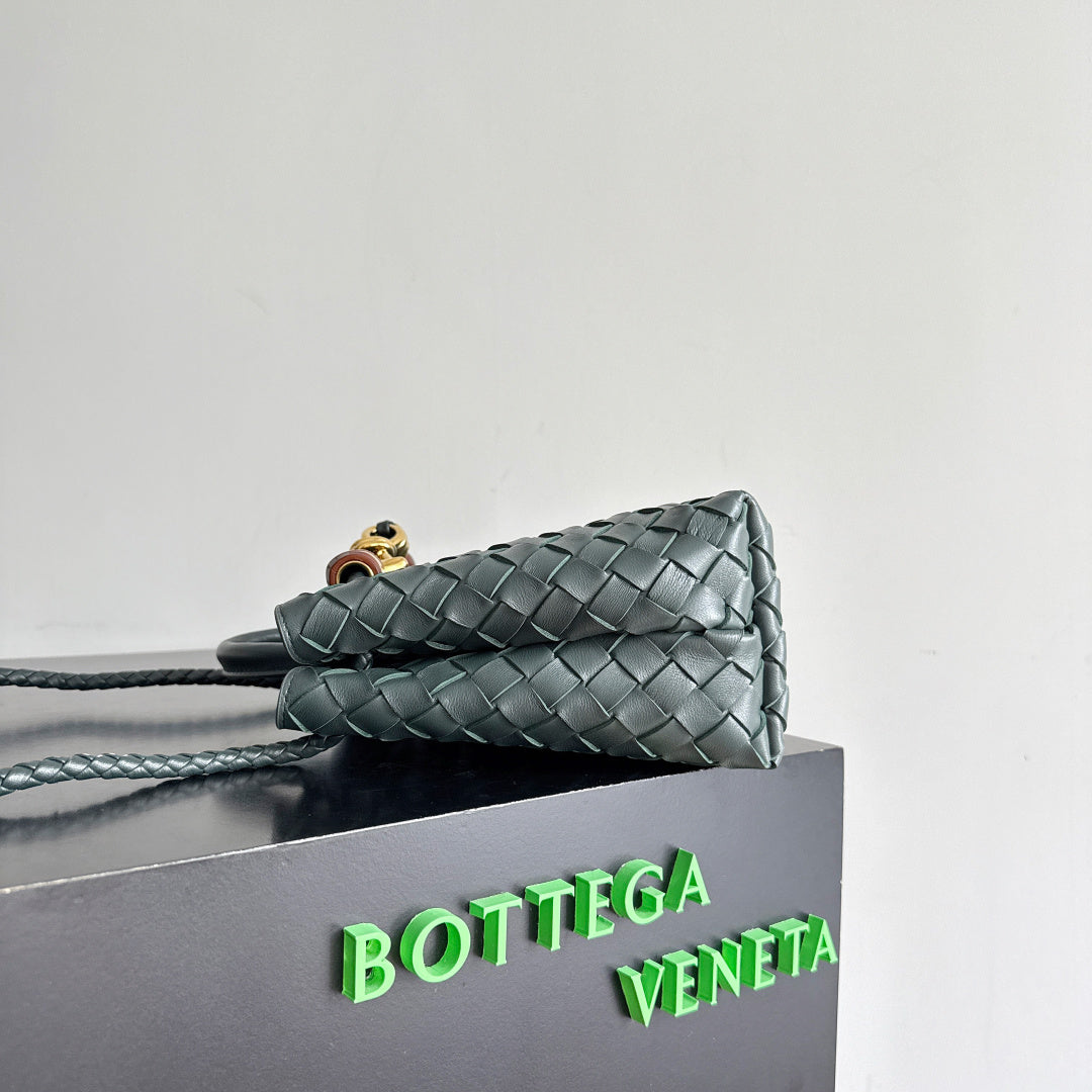 Bottega Veneta 743568 Dark Green & Green Designer Handbag - detail image 4