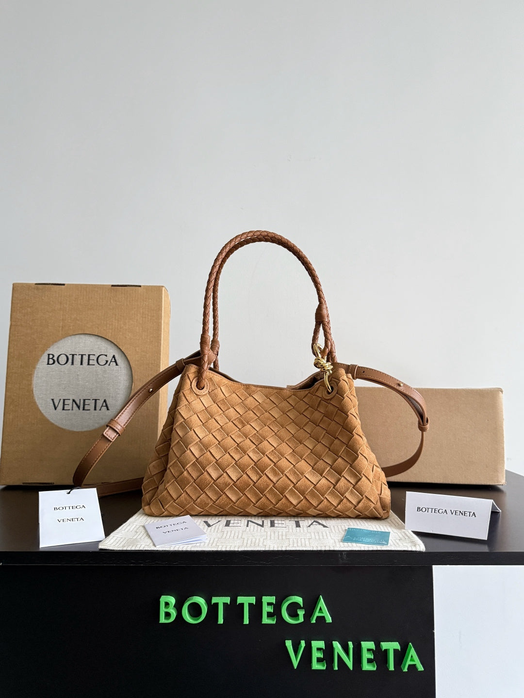 Bottega Veneta Black & Orange Designer Handbag Edition 10
