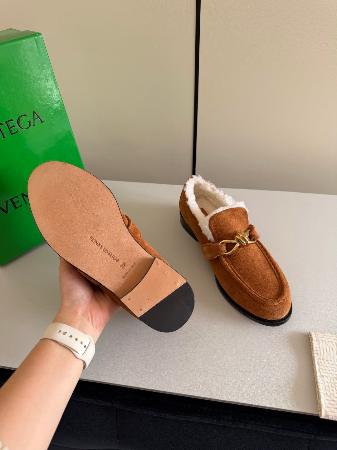 Bottega Veneta 40.41.42 Brown Loafers EU 35-39 - detail image 9