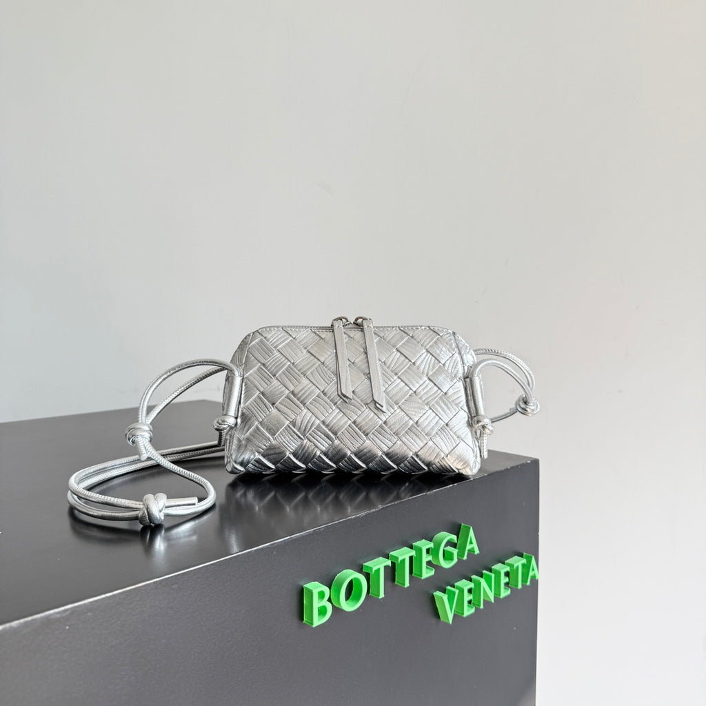 Bottega Veneta 794258 Silver Pouch Bag Edition 2