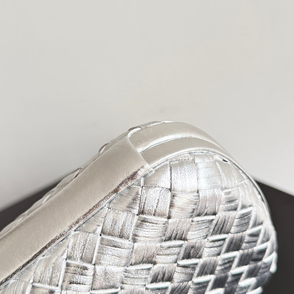 Bottega Veneta 844108 Silver Designer Handbag - detail image 5