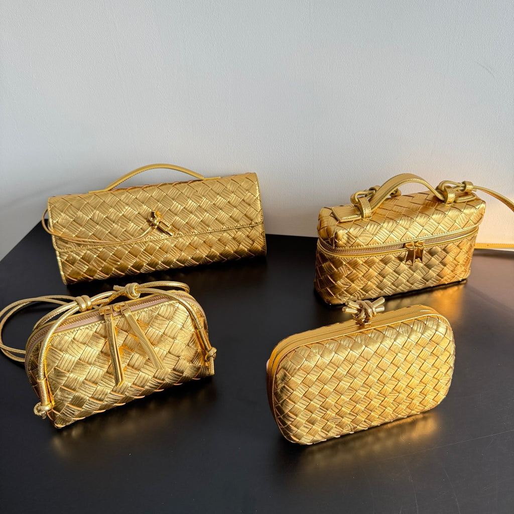 Bottega Veneta Gold Designer Handbag Edition 14 - detail image 8