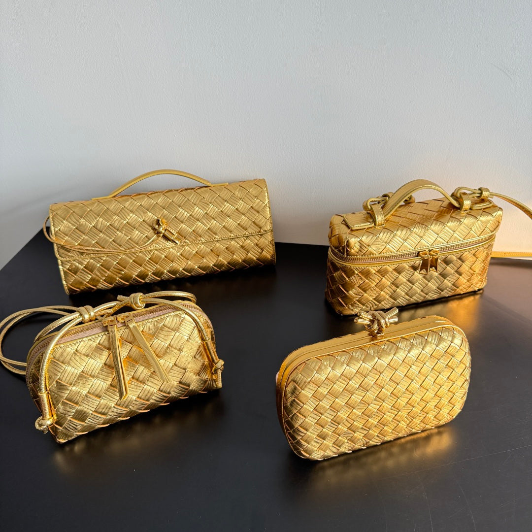 Bottega Veneta Gold Designer Handbag Edition 14 - detail image 8