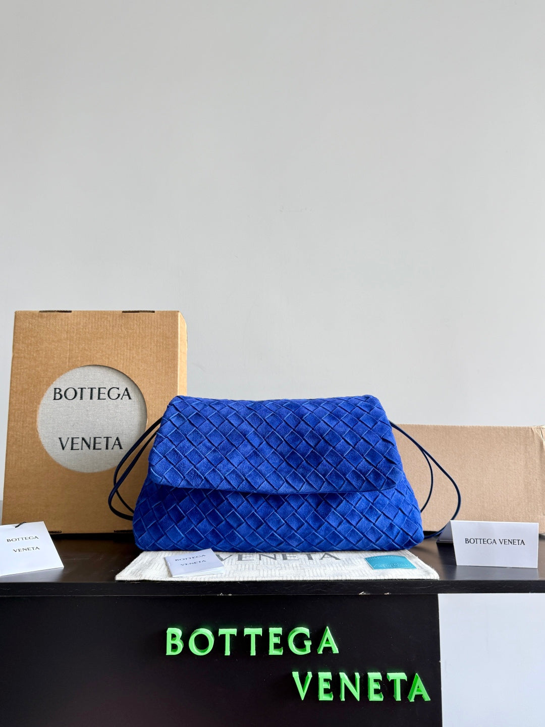 Bottega Veneta Black & Blue Designer Handbag Edition 5