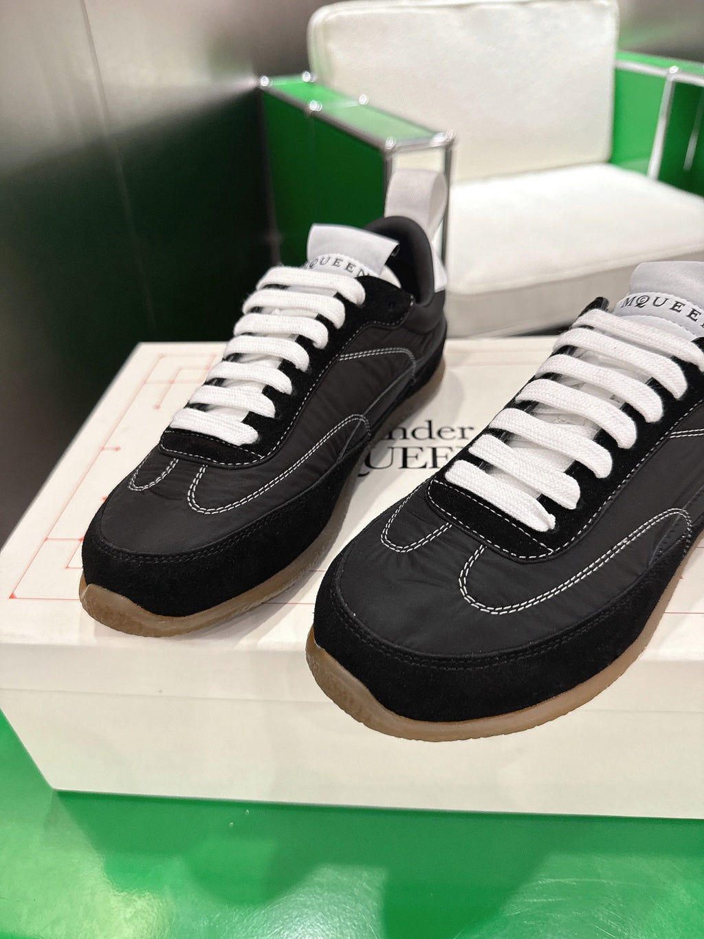 Alexander McQueen Black & Green Designer Shoes EU 35-45 Edition 3 - detail image 7