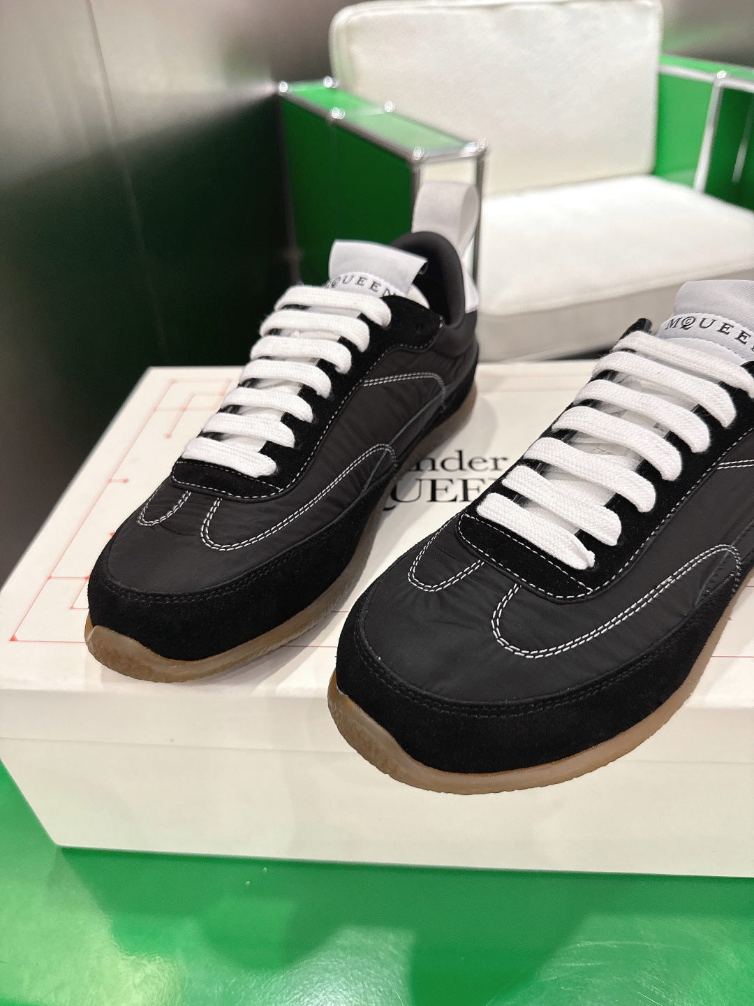 Alexander McQueen Black & Green Designer Shoes EU 35-45 Edition 3 - detail image 7