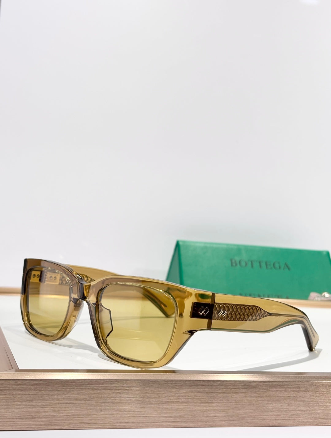 Bottega Veneta BV1400S Brown Designer Sunglasses 51-22-140 mm - detail image 2