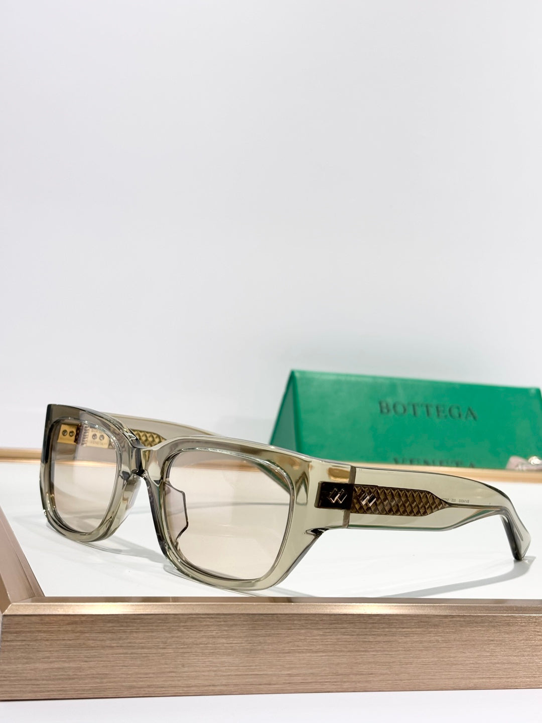 Bottega Veneta BV1400S Brown Designer Sunglasses 51-22-140 mm