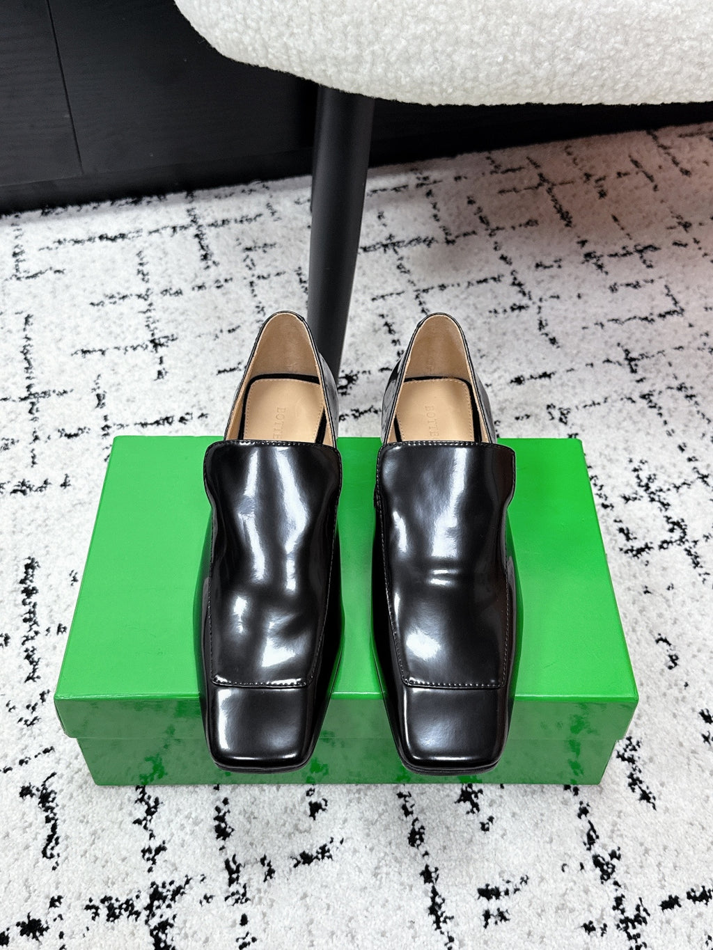 Bottega Veneta 40.41.42 Black & Green Loafers EU 35-42 Edition 4
