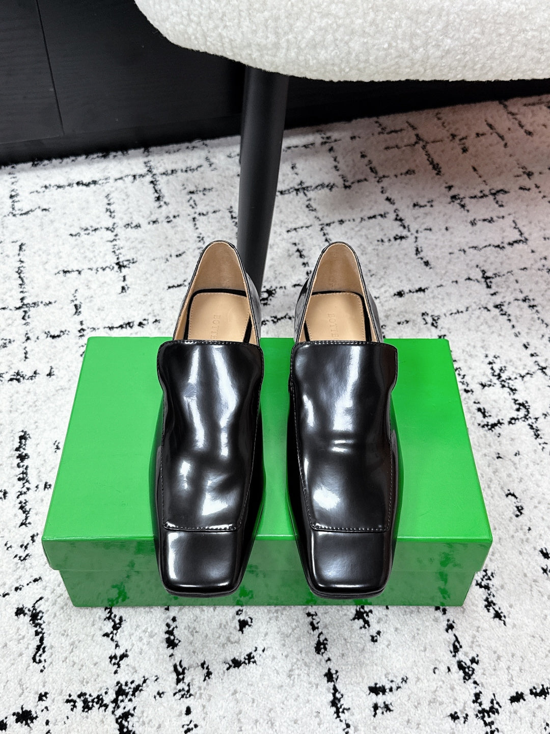 Bottega Veneta 40.41.42 Black & Green Loafers EU 35-42 Edition 4