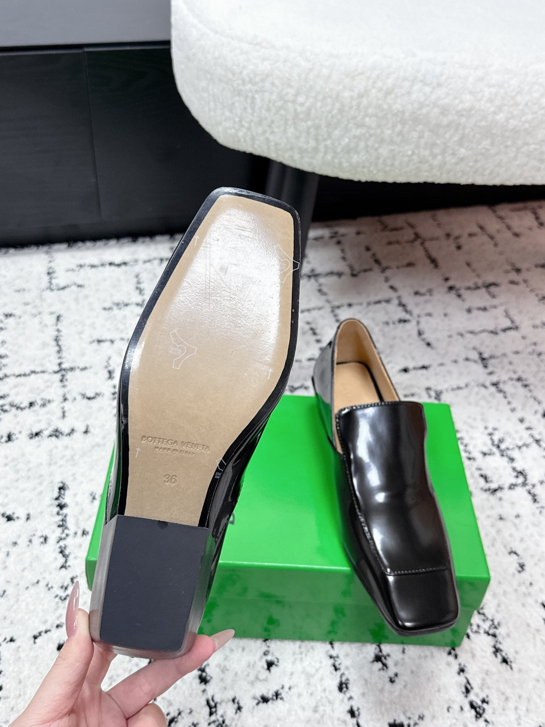 Bottega Veneta 40.41.42 Black & Green Loafers EU 35-42 Edition 4 - detail image 9