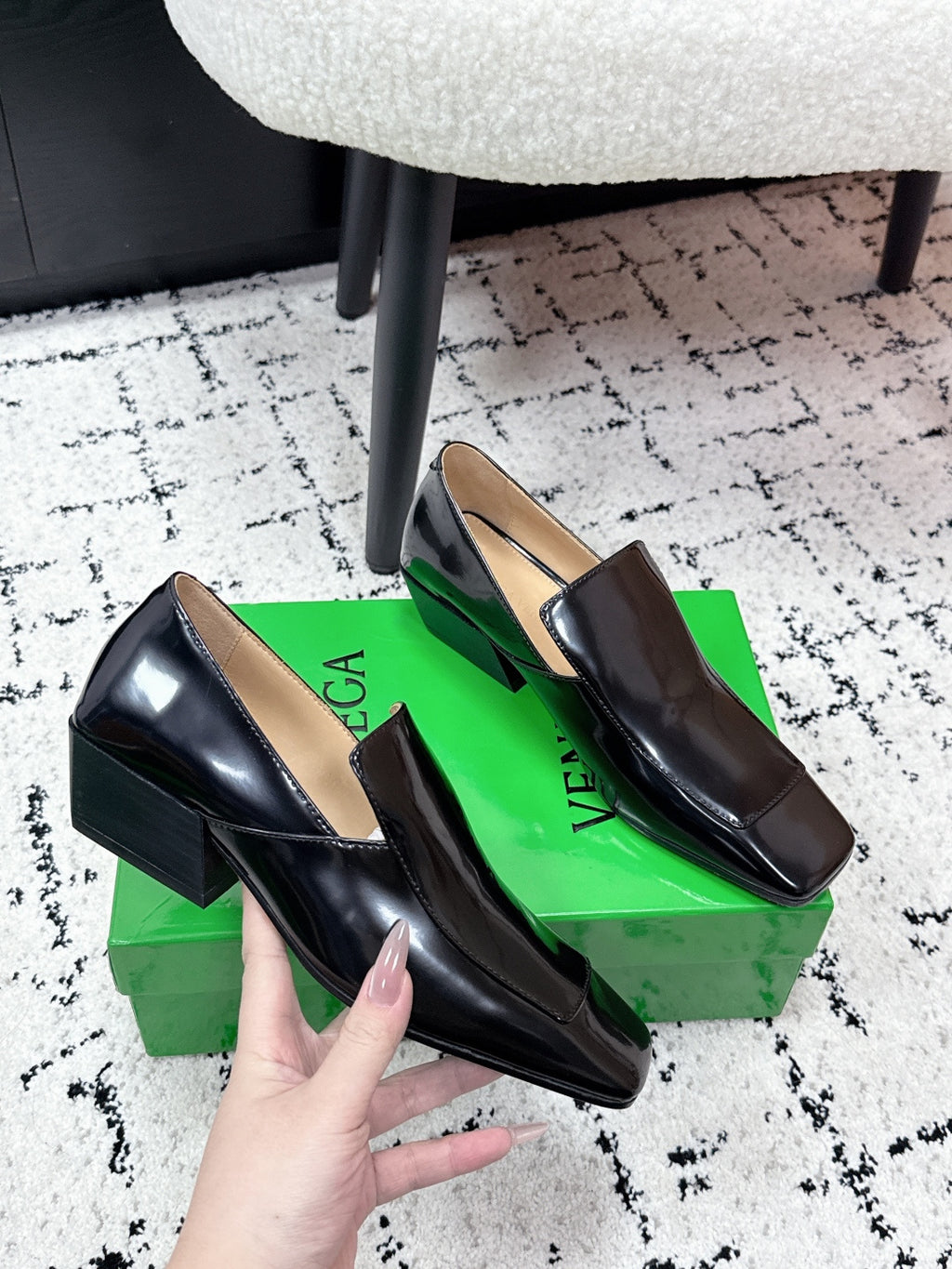 Bottega Veneta 40.41.42 Black & Green Loafers EU 35-42 Edition 4 - detail image 5