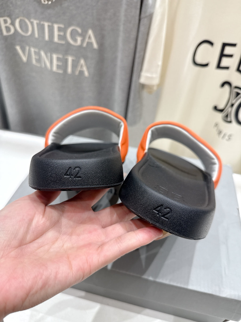 Balenciaga 40.41.42 Orange Slides EU 36-42 - detail image 8