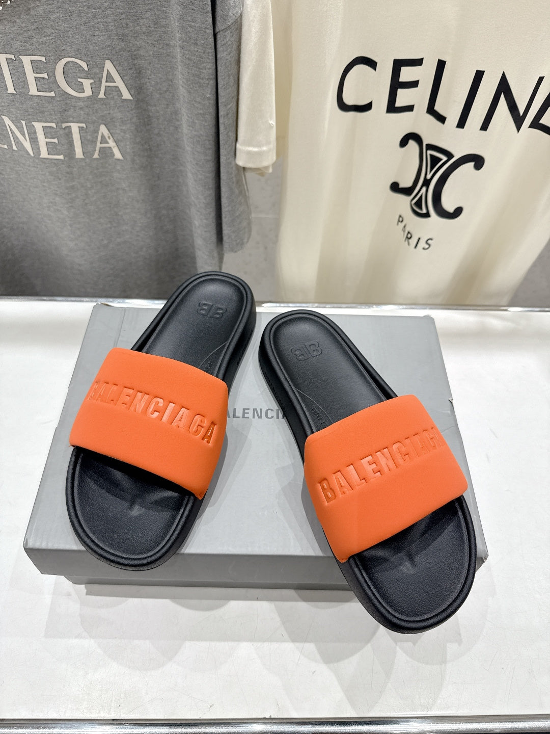 Balenciaga 40.41.42 Orange Slides EU 36-42 - detail image 2