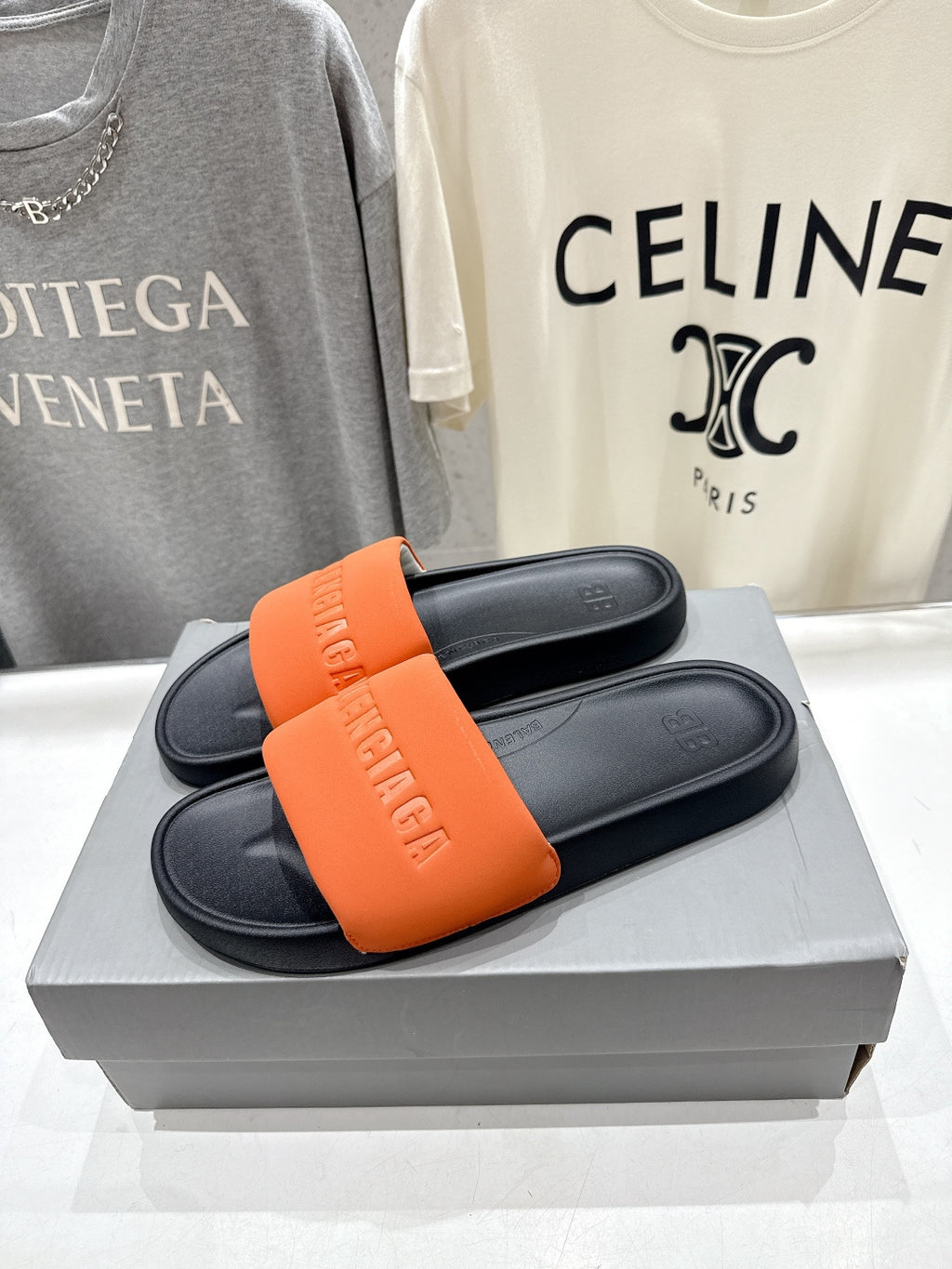 Balenciaga 40.41.42 Orange Slides EU 36-42 - detail image 4