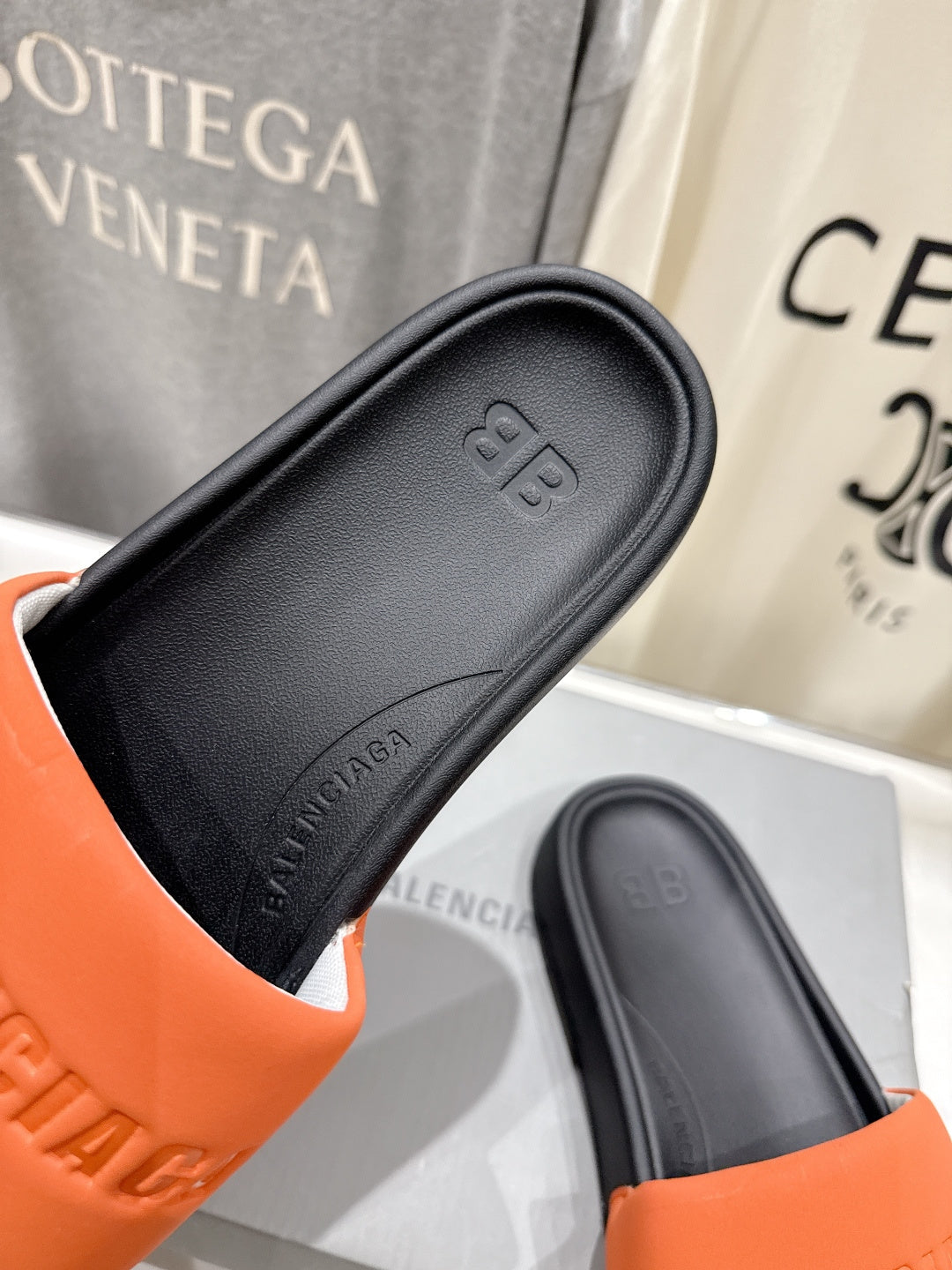 Balenciaga 40.41.42 Orange Slides EU 36-42 - detail image 6