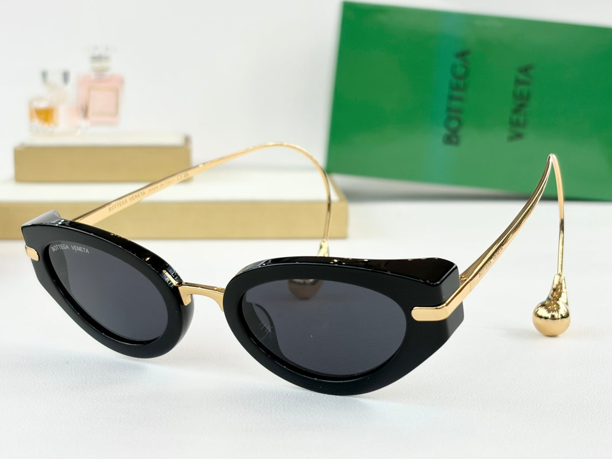 Bottega Veneta BV2038LA Green & Gold Designer Sunglasses 51-24-145 mm - detail image 3