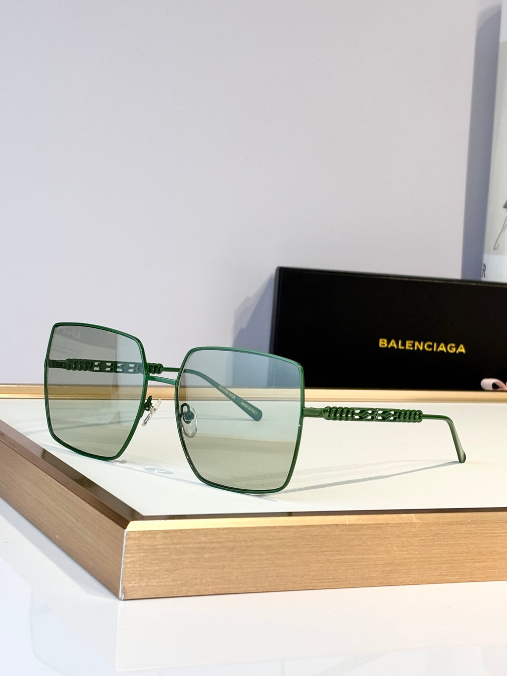 Balenciaga BB0012 Rose Gold Designer Sunglasses 58-18-143 mm - detail image 2
