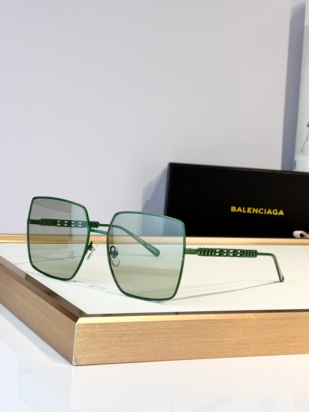 Balenciaga BB0012 Rose Gold Designer Sunglasses 58-18-143 mm - detail image 2