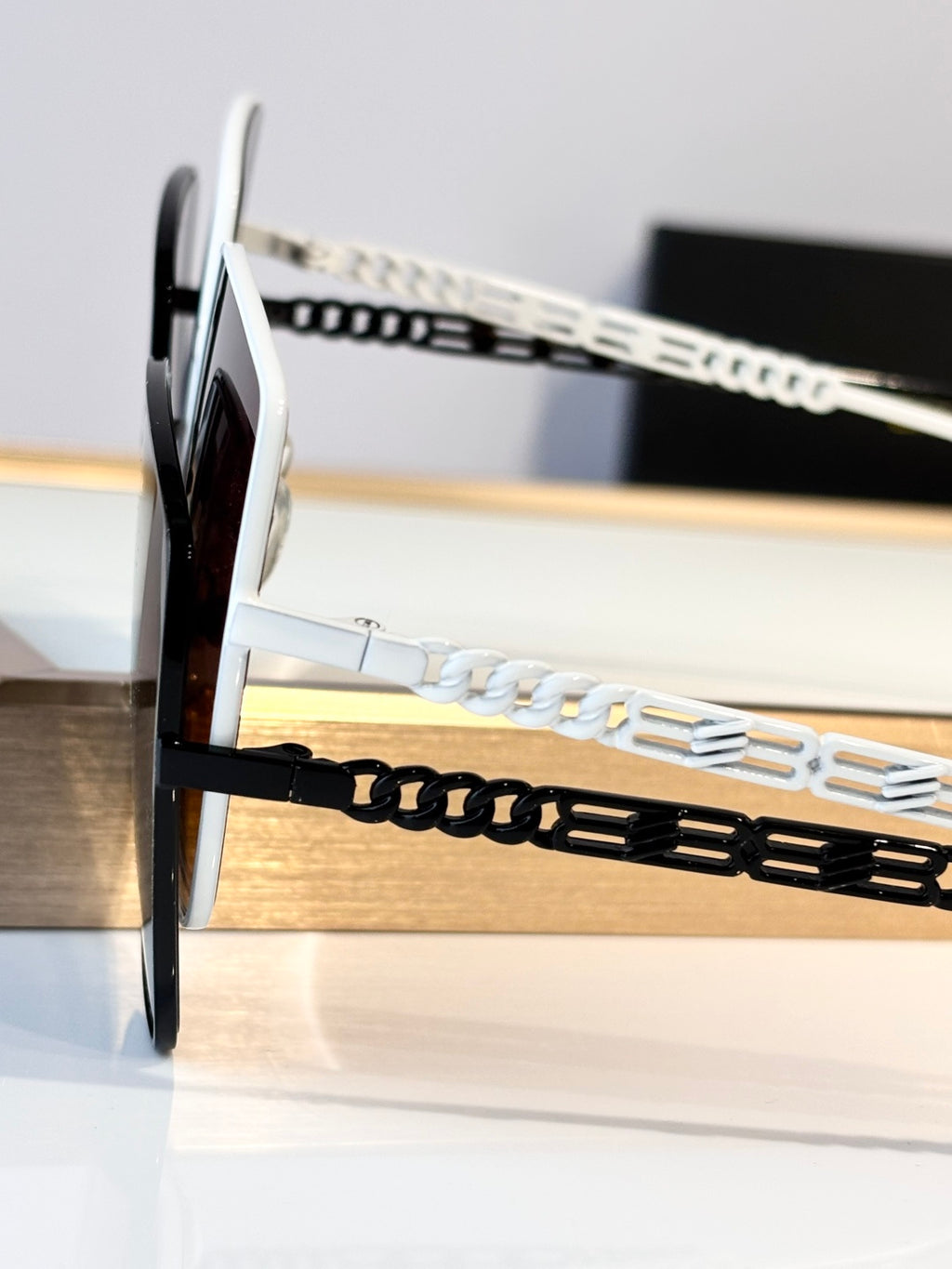 Balenciaga BB0012 Rose Gold Designer Sunglasses 58-18-143 mm - detail image 5