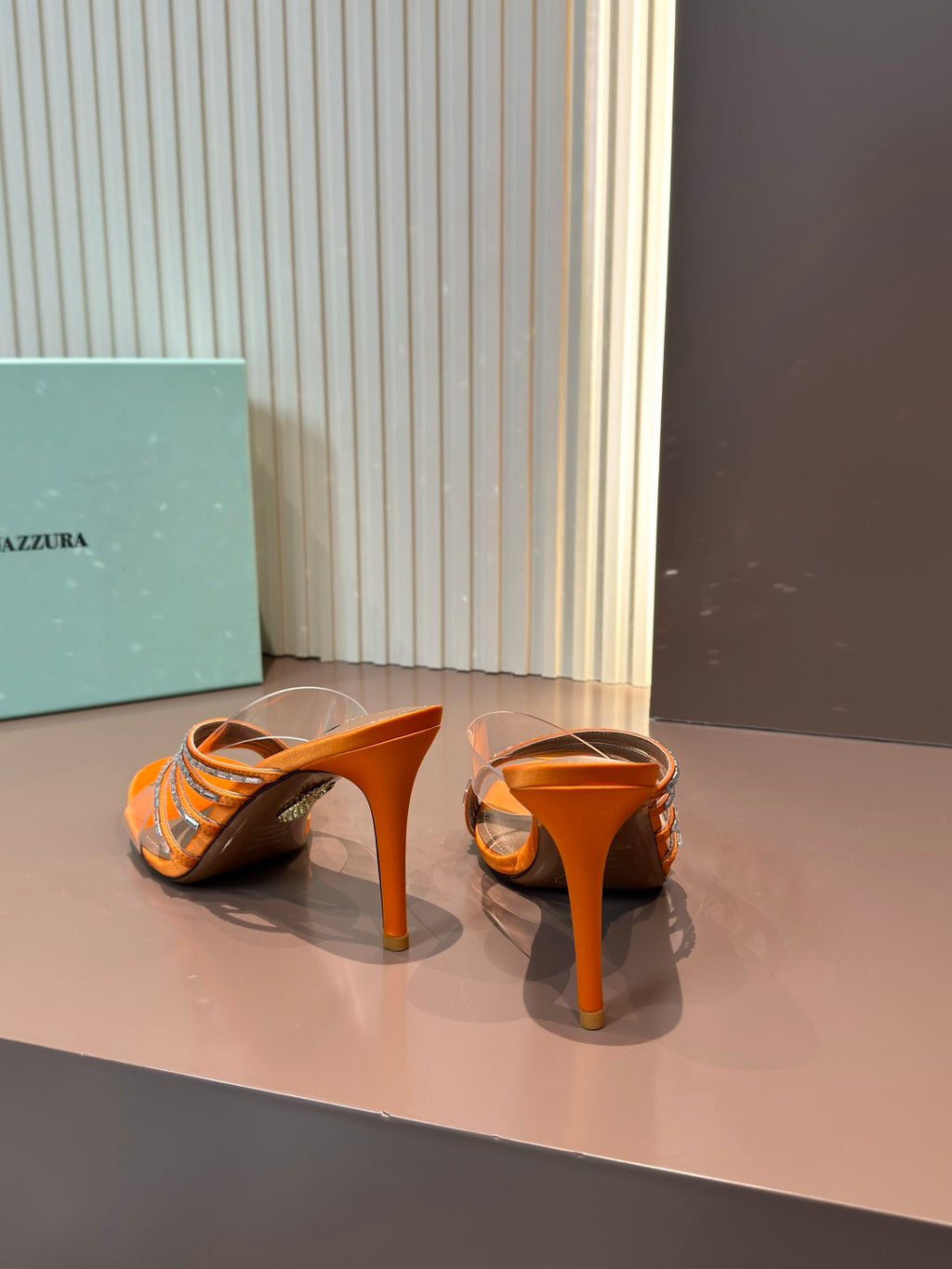 Aquazzura Orange & Brown Designer Shoes EU 34-43 - detail image 4