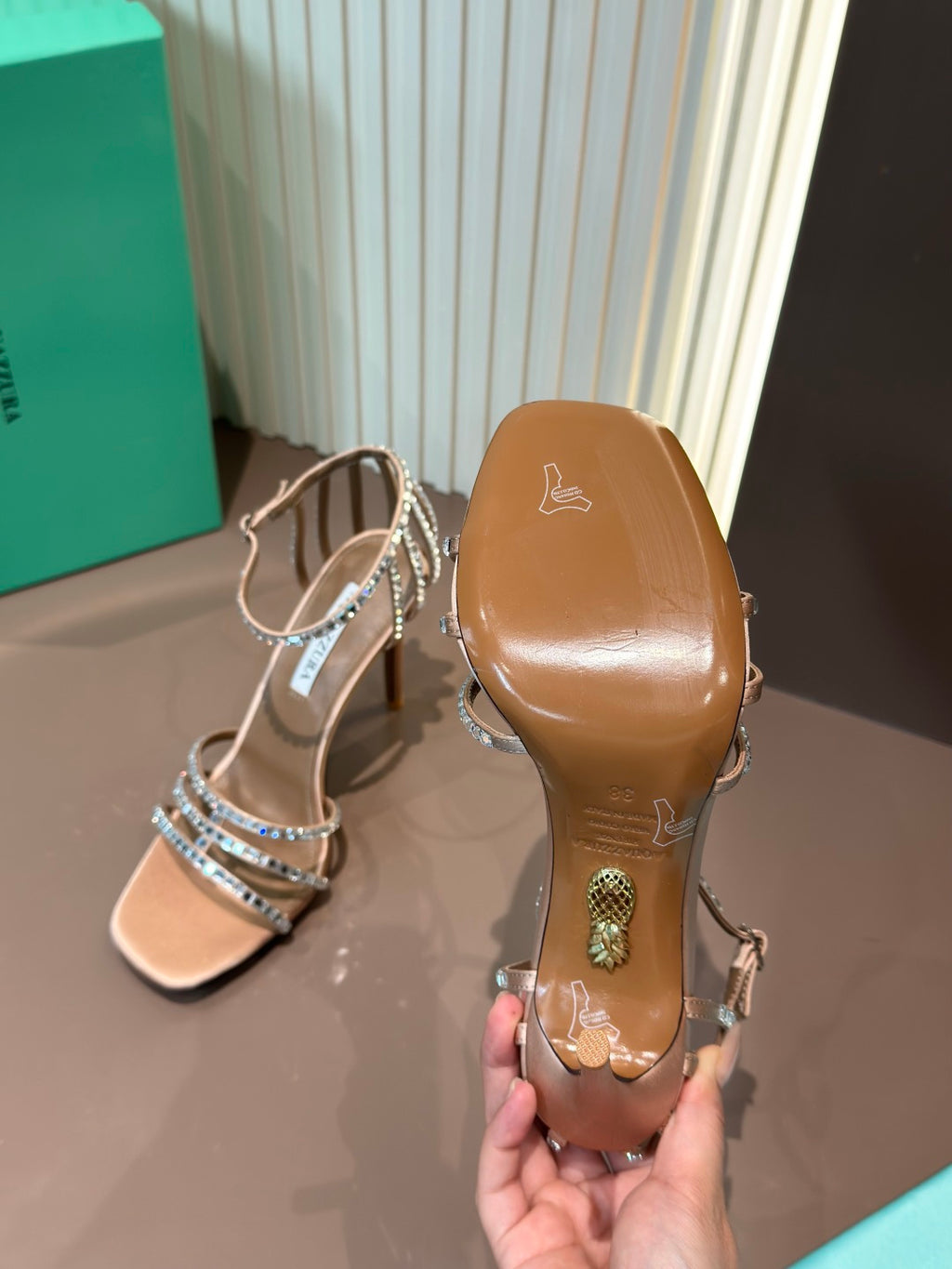 Aquazzura Gray Sandals EU 34-42 - detail image 8