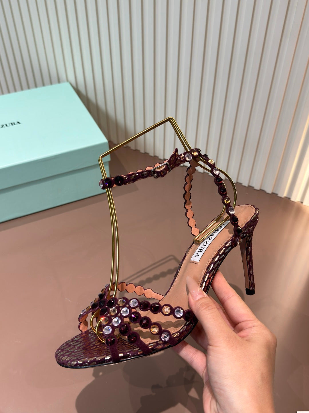Aquazzura Brown & Red Designer Shoes EU 34-42 - detail image 6
