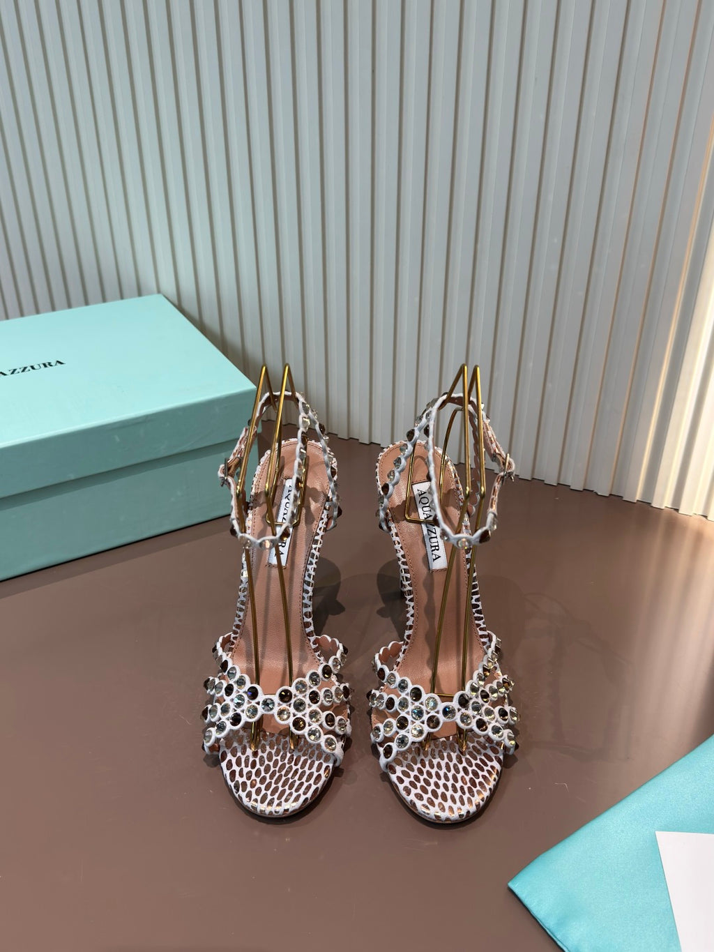 Aquazzura Gray Designer Shoes EU 34-42